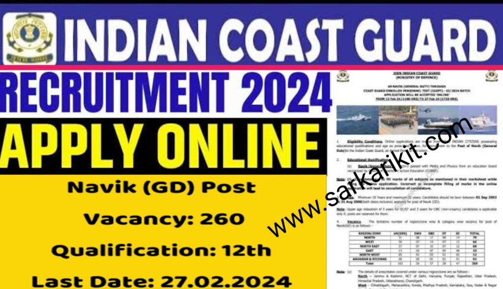 Coast Guard Assistant Commandant Vacancy 2024